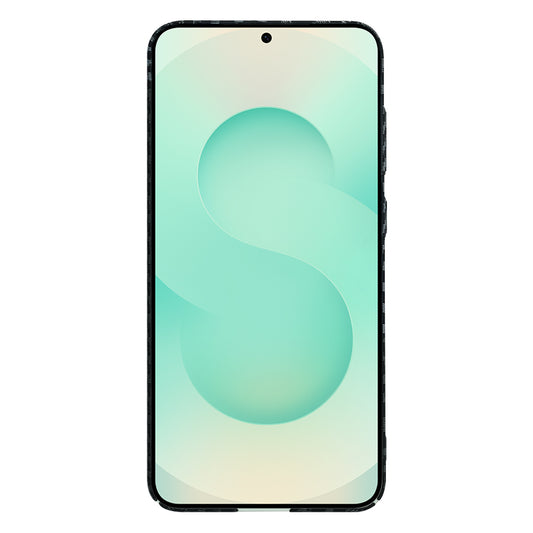 Hülle für Samsung Galaxy S25+ S936, Techsuit, Carbonite FiberShell, Schwarz Grau