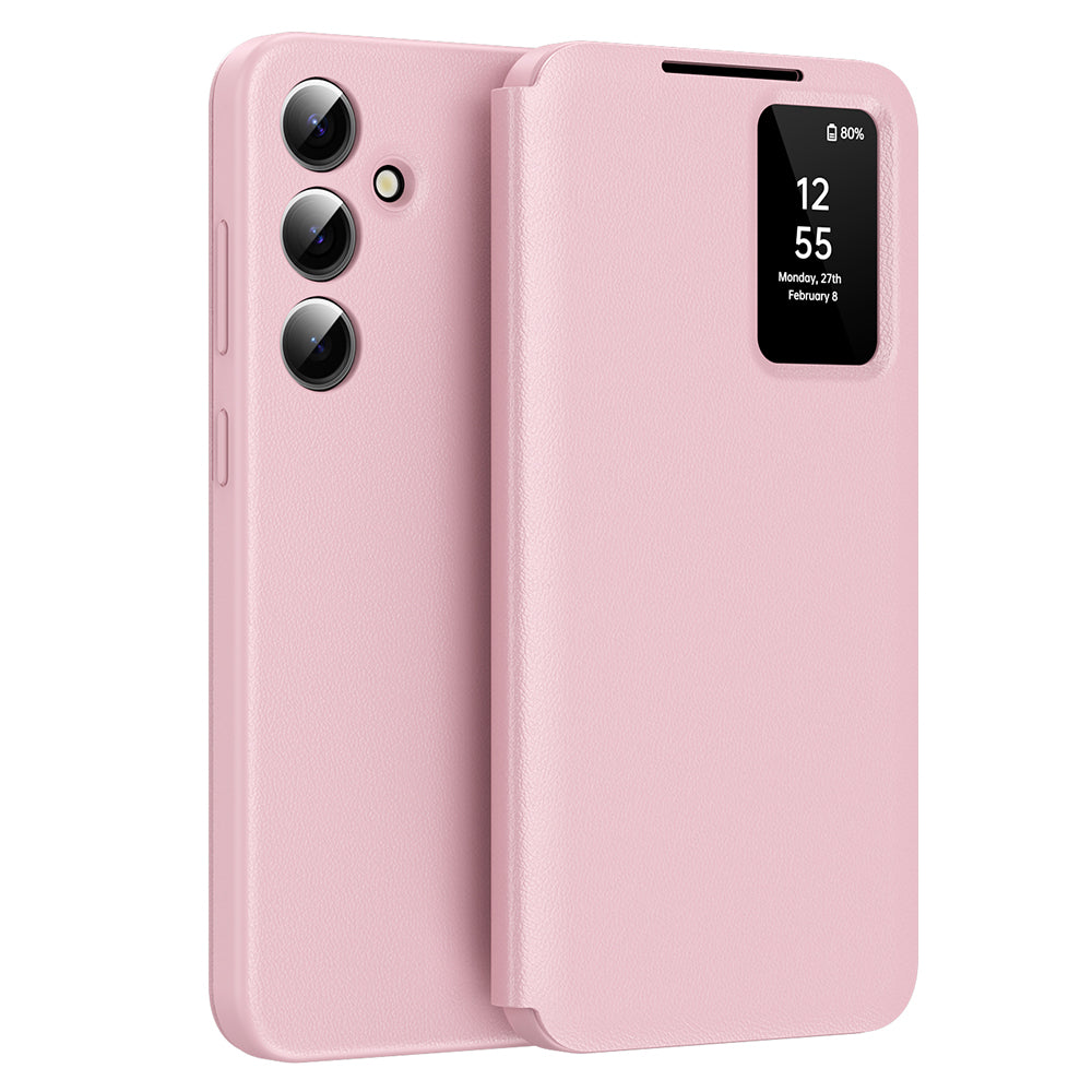 Hülle für Samsung Galaxy S25+ S936, Techsuit, SmartView, Rosa