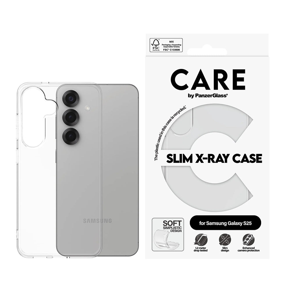 Hülle für Samsung Galaxy S25 S931, PanzerGlass, modisch, Transparent
