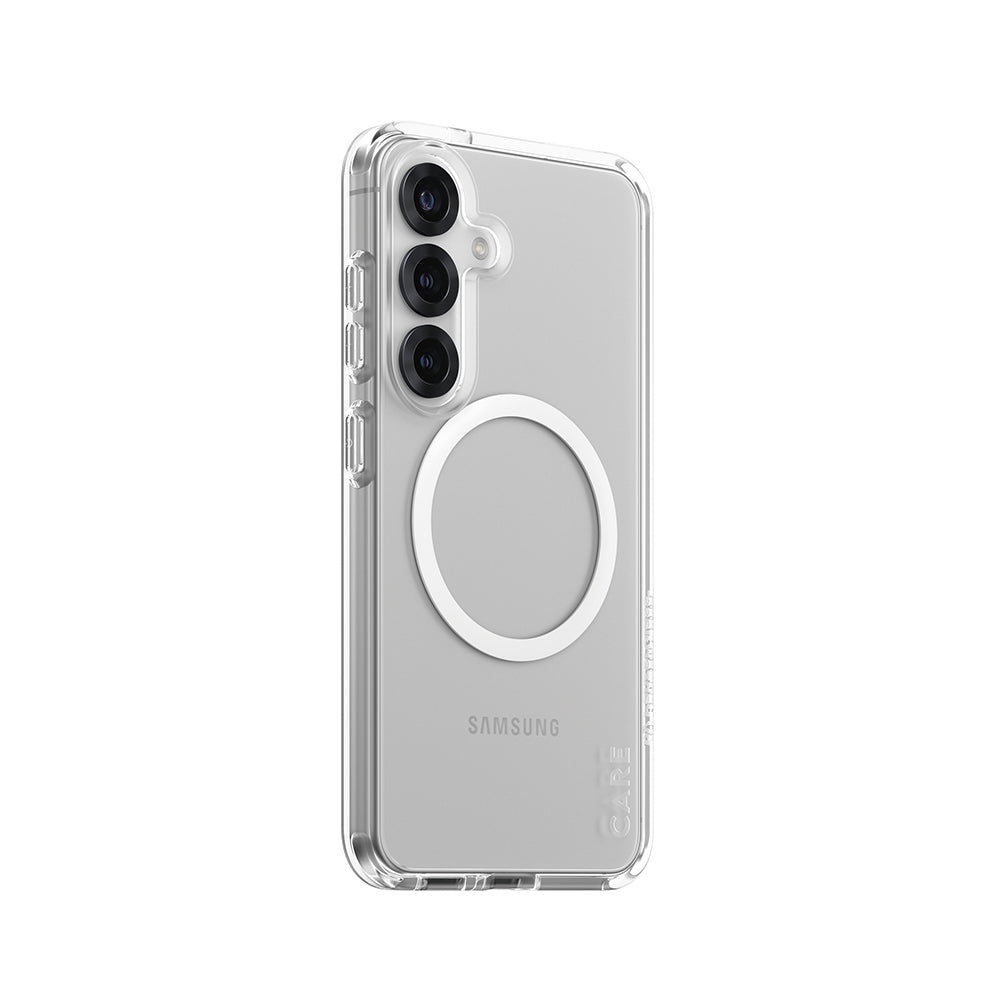 Hülle für Samsung Galaxy S25 S931, PanzerGlass, Care Urban Combat, Transparent Weiß