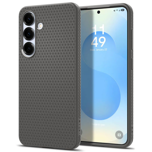 Hülle für Samsung Galaxy S25 S931, Spigen, Liquid Air, Grau