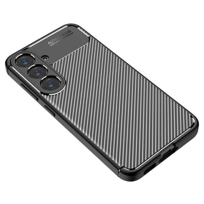Hülle für Samsung Galaxy S25 S931, Techsuit, CarbonFiber, Schwarz