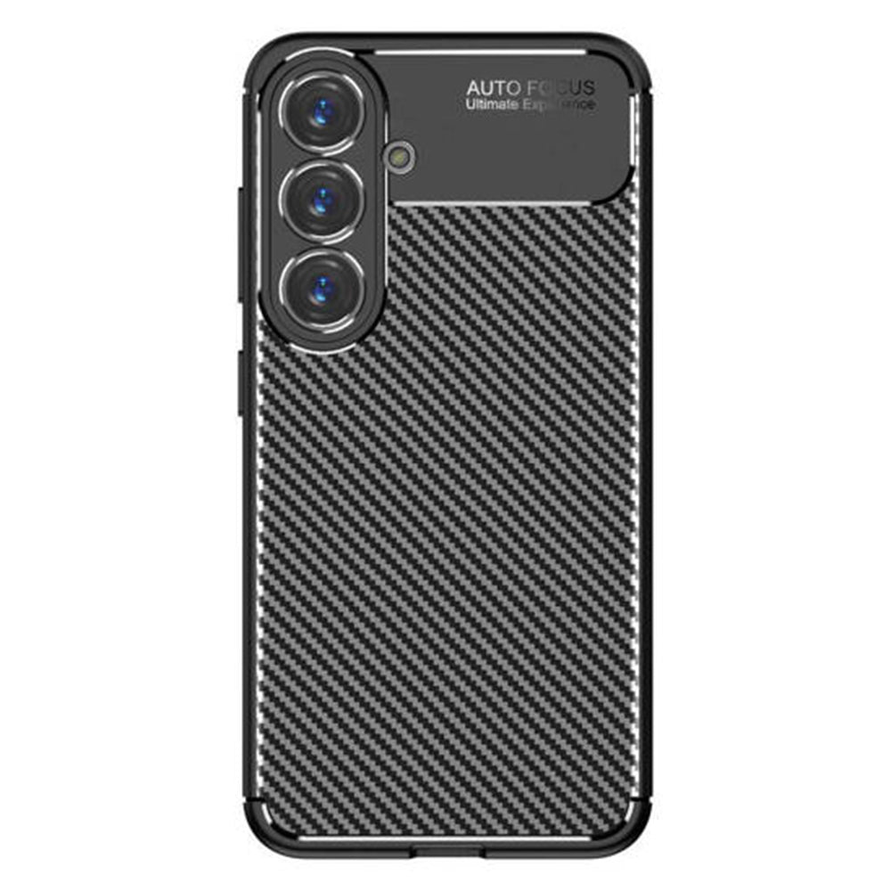 Hülle für Samsung Galaxy S25 S931, Techsuit, CarbonFiber, Schwarz