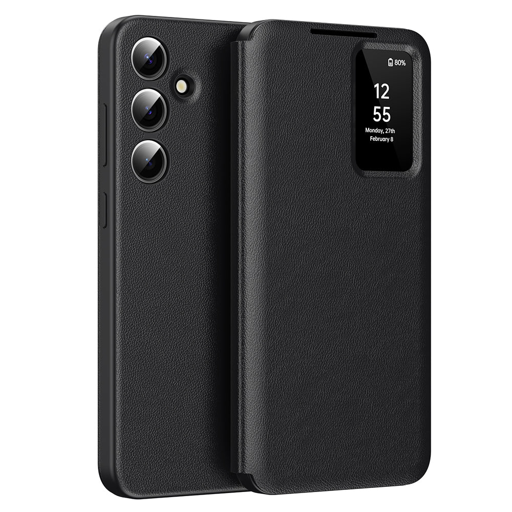 Hülle für Samsung Galaxy S25 S931, Techsuit, SmartView, Schwarz