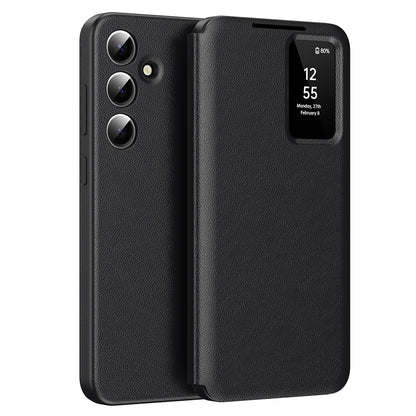 Hülle für Samsung Galaxy S25 S931, Techsuit, SmartView, Schwarz