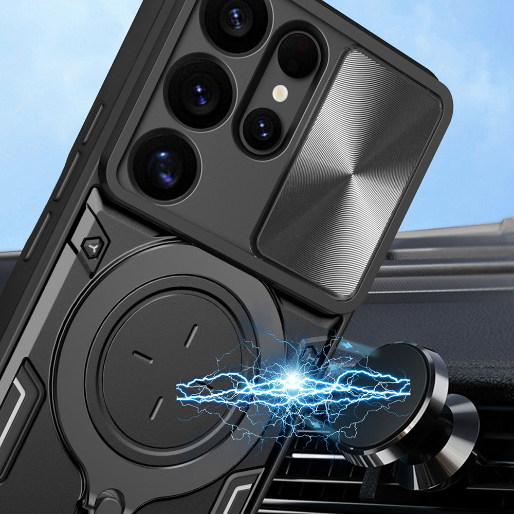 Hülle für Samsung Galaxy S25 Ultra S938, Techsuit, CamGuard Pro, Blau