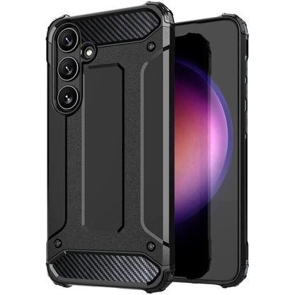 Hülle für Samsung Galaxy S25 Ultra S938, Techsuit, Hybrid Armor, Schwarz
