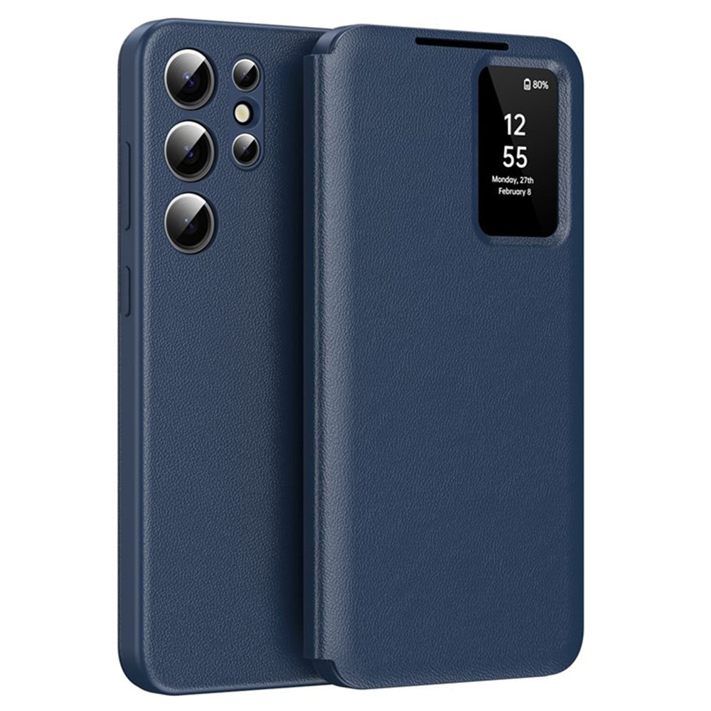 Hülle für Samsung Galaxy S25 Ultra S938, Techsuit, SmartView, Blau