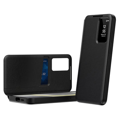 Hülle für Samsung Galaxy S25 Ultra S938, Techsuit, SmartView, Schwarz