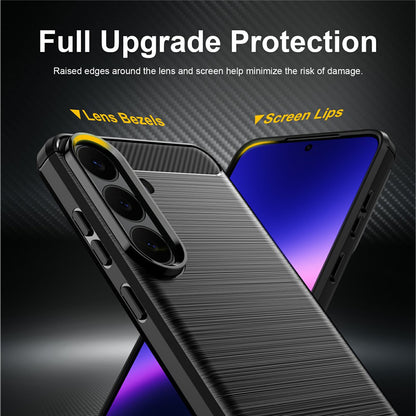 Hülle für Samsung Galaxy S26 FE / S25 FE, Techsuit, Carbon, Blau