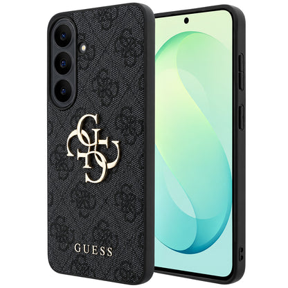 Hülle für Samsung Galaxy S26 FE S741, Guess, 4G Metall-Logo, Schwarz