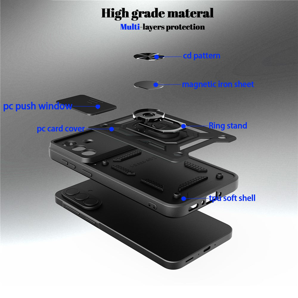 Hülle für Samsung Galaxy S26 FE S741 / S25 FE, Techsuit, CamShield, Grün