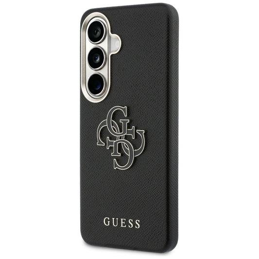 Hülle für Samsung Galaxy S26 Plus S947, Guess, 4G Geprägtes Großes und Klassisches Logo, Schwarz