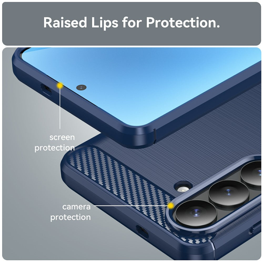 Case for Samsung Galaxy S26 Plus, Techsuit, Carbon, Blue