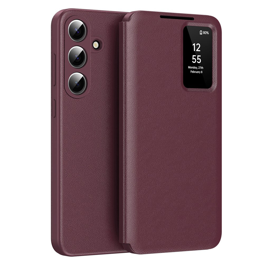 Hülle für Samsung Galaxy S26 Plus S947, Techsuit, SmartView, Rot
