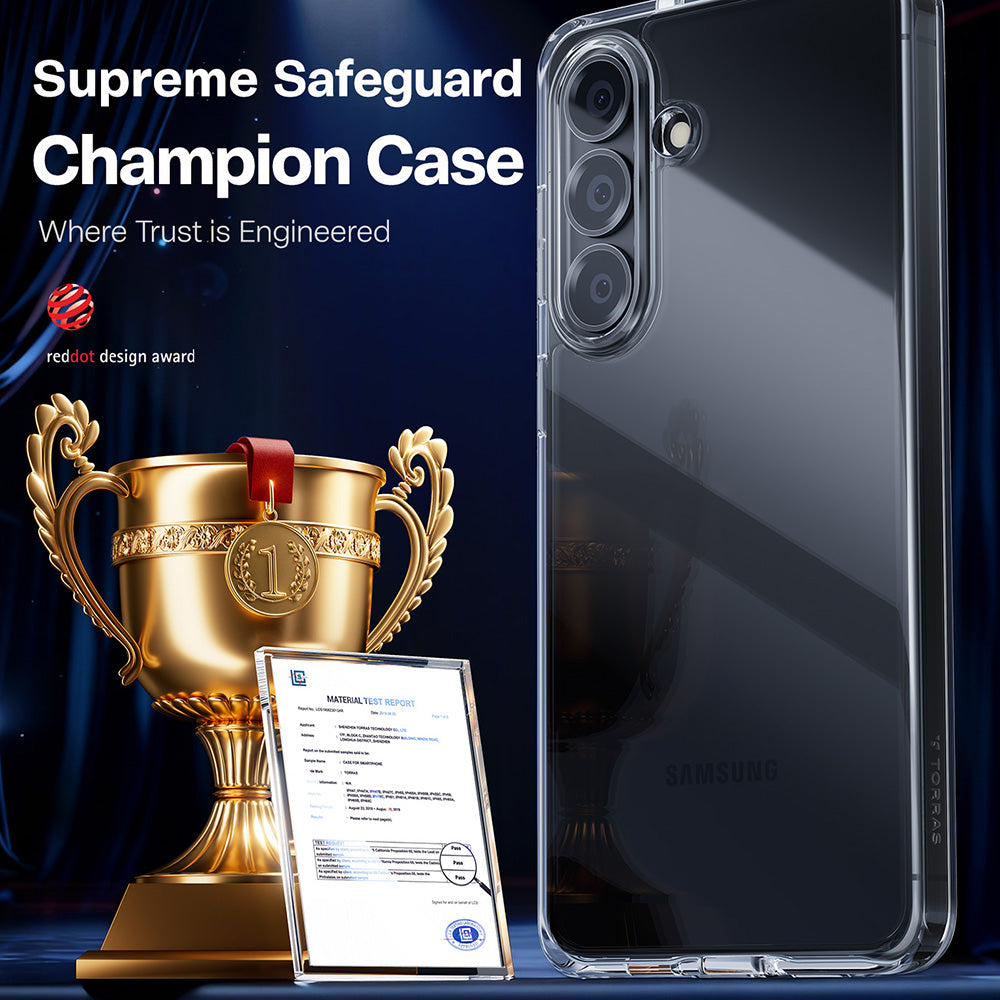 Hülle für Samsung Galaxy S26 Plus, Torras, Guardian, Transparent