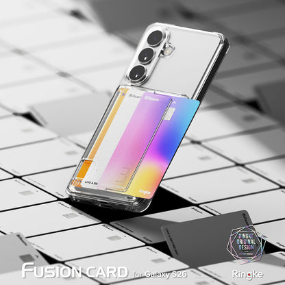 Hülle für Samsung Galaxy S26, Ringke, Fusion Card, Transparent
