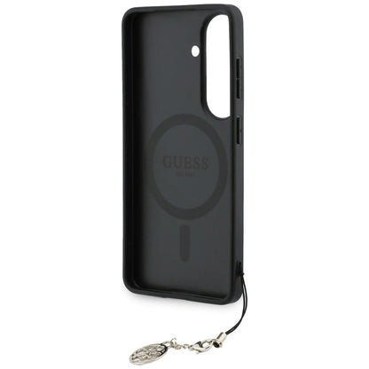 Hülle für Samsung Galaxy S26 S942, Guess, 4G Classic Logo Charm, Braun