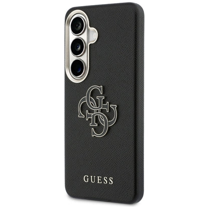 Case for Samsung Galaxy S26 S942, Guess, 4G Grained Big and Classic Logo, Black