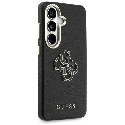 Case for Samsung Galaxy S26 S942, Guess, 4G Grained Big and Classic Logo, Black