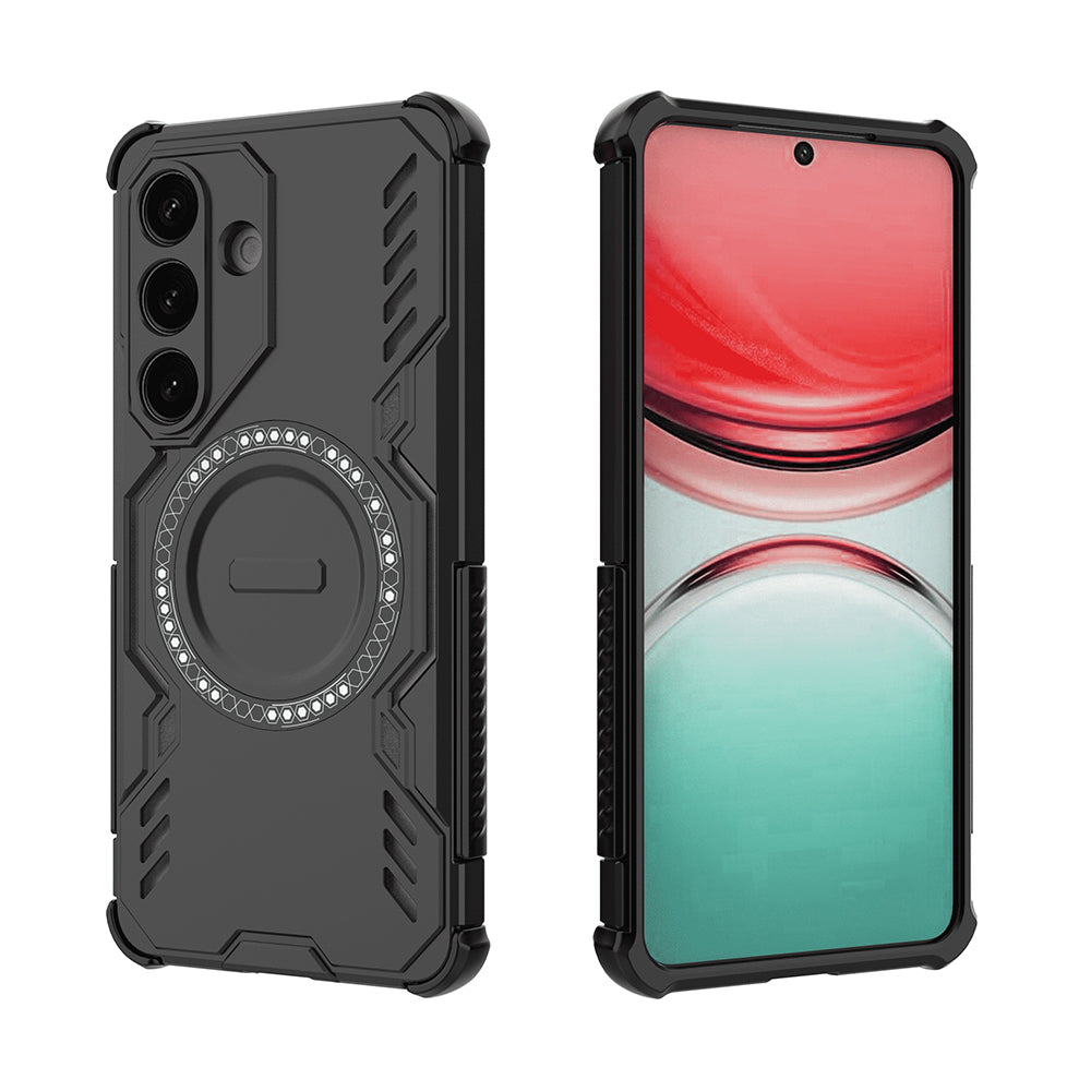 MagSafe Hülle für Samsung Galaxy S26, Techsuit, ArmorMag, Schwarz