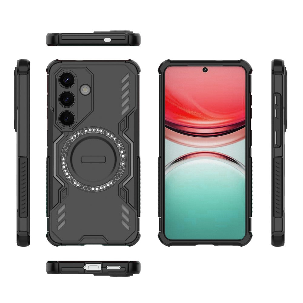MagSafe Hülle für Samsung Galaxy S26, Techsuit, ArmorMag, Schwarz