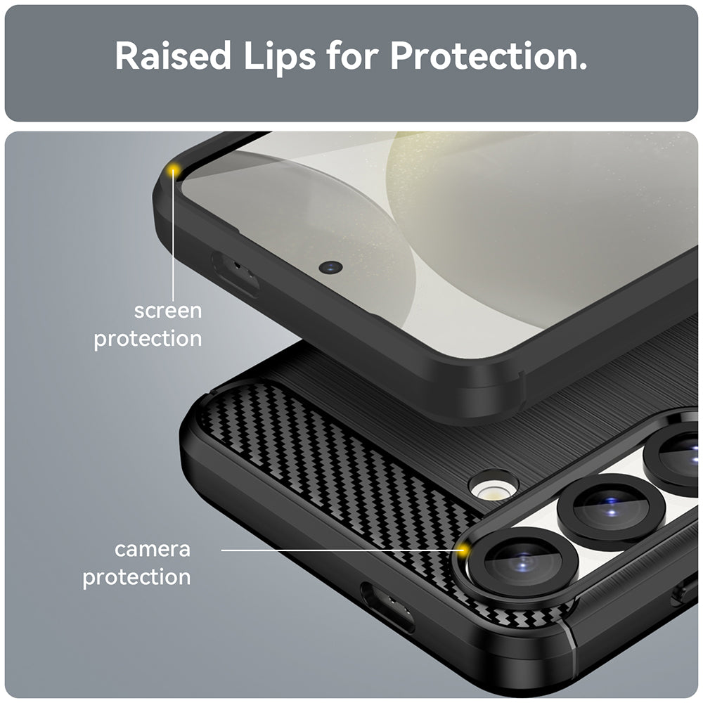 Case for Samsung Galaxy S26, Techsuit, Carbon, Black