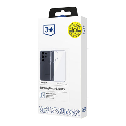 Hülle für Samsung Galaxy S26 Ultra S948, 3MK, Klar, Transparent