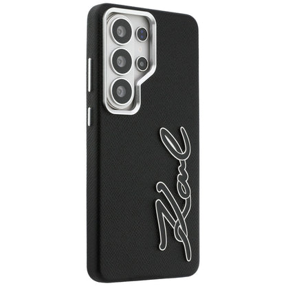 Hülle für Samsung Galaxy S26 Ultra S948, Karl Lagerfeld, Signature Resin Logo, Schwarz
