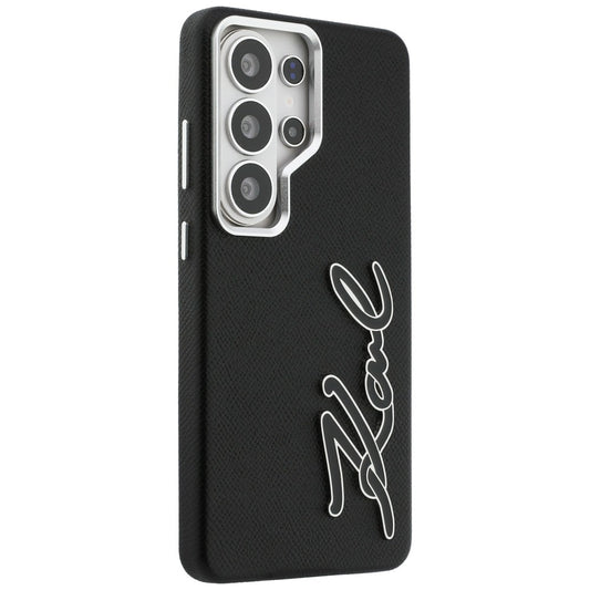 Hülle für Samsung Galaxy S26 Ultra S948, Karl Lagerfeld, Signature Resin Logo, Schwarz