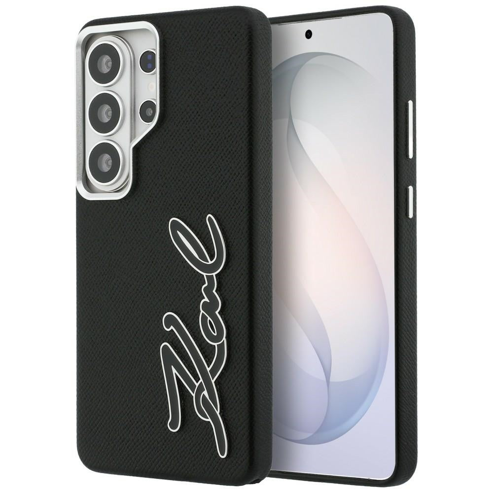 Hülle für Samsung Galaxy S26 Ultra S948, Karl Lagerfeld, Signature Resin Logo, Schwarz