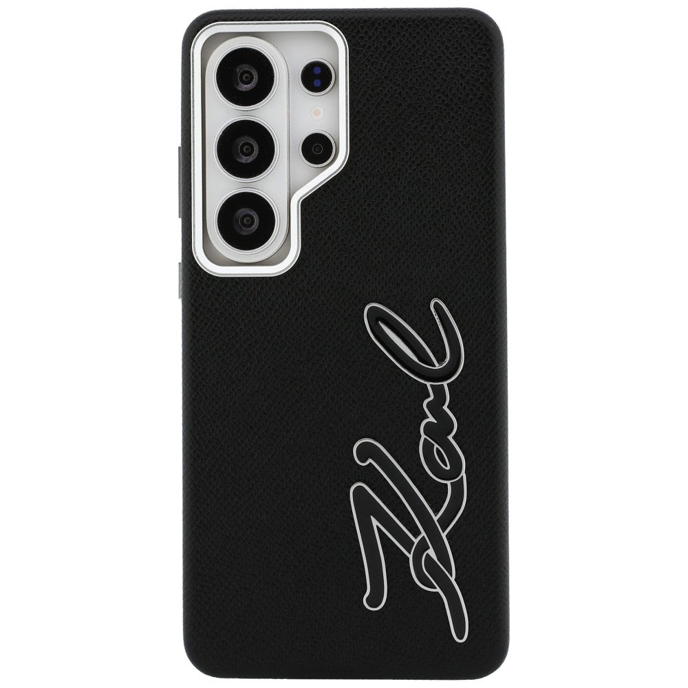 Hülle für Samsung Galaxy S26 Ultra S948, Karl Lagerfeld, Signature Resin Logo, Schwarz