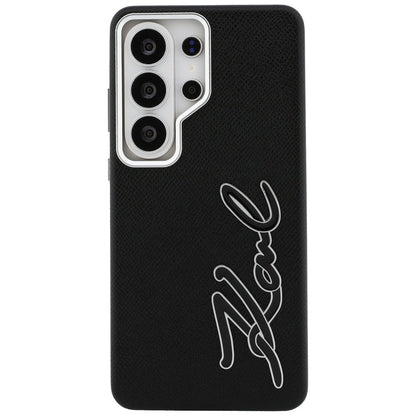 Hülle für Samsung Galaxy S26 Ultra S948, Karl Lagerfeld, Signature Resin Logo, Schwarz