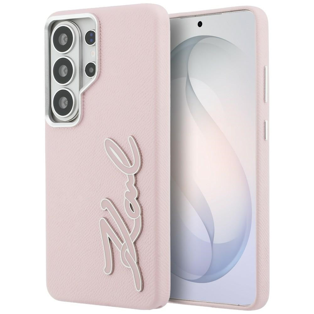 Hülle für Samsung Galaxy S26 Ultra S948, Karl Lagerfeld, Signature Resin Logo, Rosa