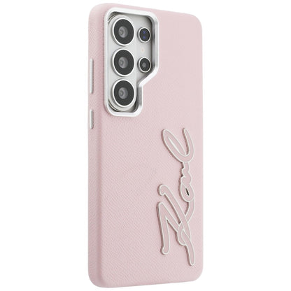 Hülle für Samsung Galaxy S26 Ultra S948, Karl Lagerfeld, Signature Resin Logo, Rosa