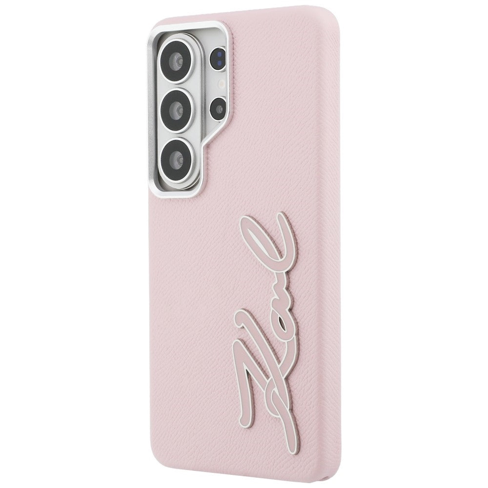 Hülle für Samsung Galaxy S26 Ultra S948, Karl Lagerfeld, Signature Resin Logo, Rosa