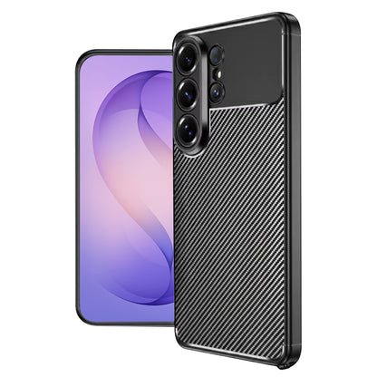 Case for Samsung Galaxy S26 Ultra, Techsuit, CarbonFiber, Black