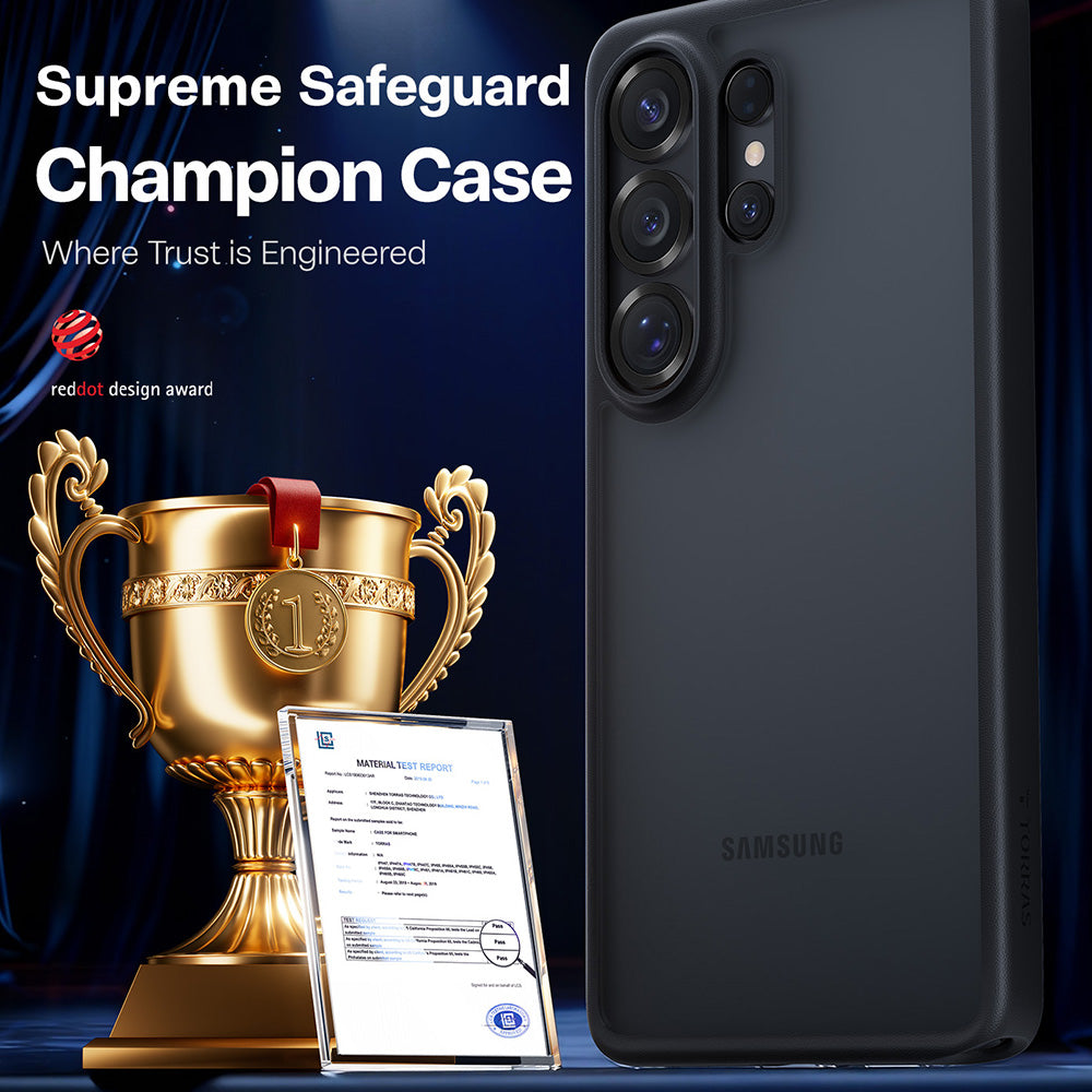 Hülle für Samsung Galaxy S26 Ultra, Torras, Guardian, Schwarz