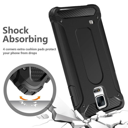 Case for Samsung Galaxy S5 G900, Techsuit, Hybrid Armor, Black