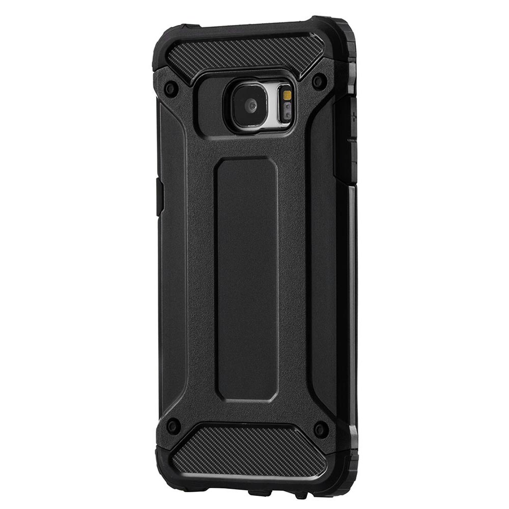 Hülle für Samsung Galaxy S7 G930, Techsuit, Hybrid Armor, Schwarz