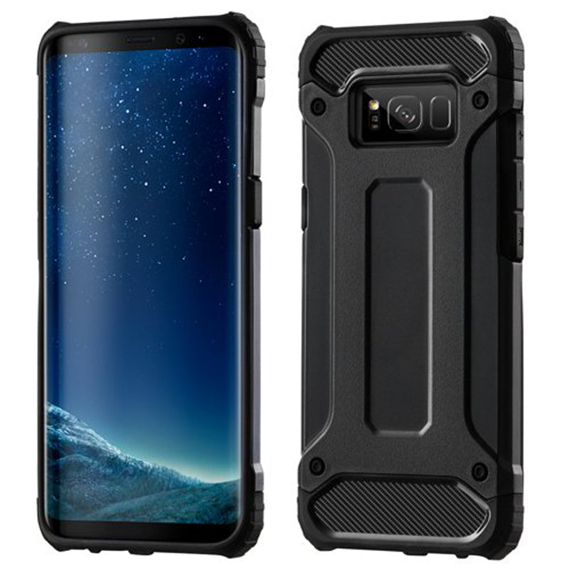 Hülle für Samsung Galaxy S8 G950, Techsuit, Hybrid Armor, Schwarz
