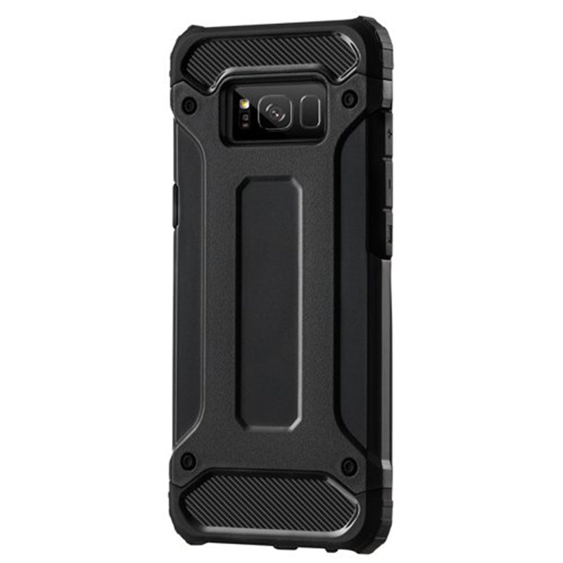 Hülle für Samsung Galaxy S8 G950, Techsuit, Hybrid Armor, Schwarz