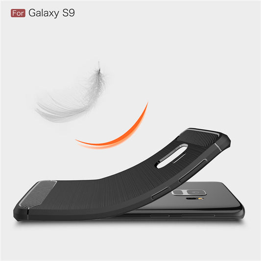 Hülle für Samsung Galaxy S9 G960, Techsuit, Carbon, Schwarz