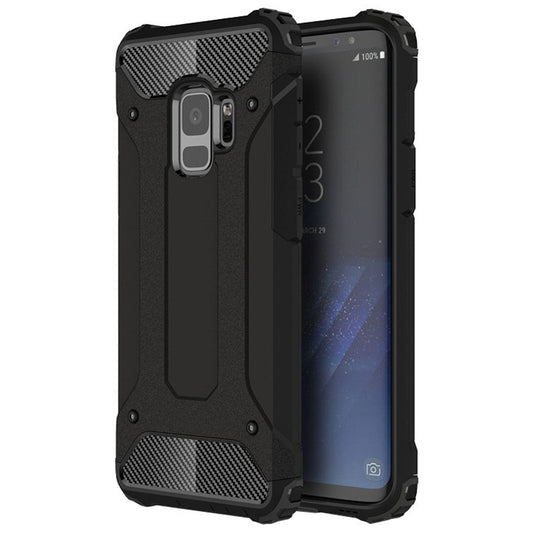 Hülle für Samsung Galaxy S9 G960, Techsuit, Hybrid Armor, Schwarz