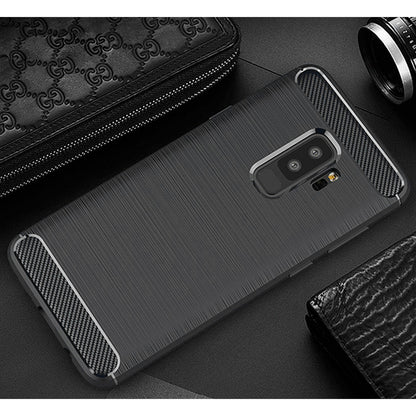 Case for Samsung Galaxy S9+ G965, Techsuit, Carbon, Black