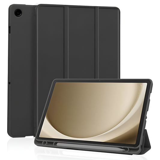 Hülle für Samsung Galaxy Tab A11+ / Tab A9+, Techsuit, Flex Trifold, Schwarz