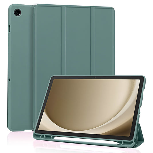 Hülle für Samsung Galaxy Tab A11+ / Tab A9+, Techsuit, Flex Trifold, Grün