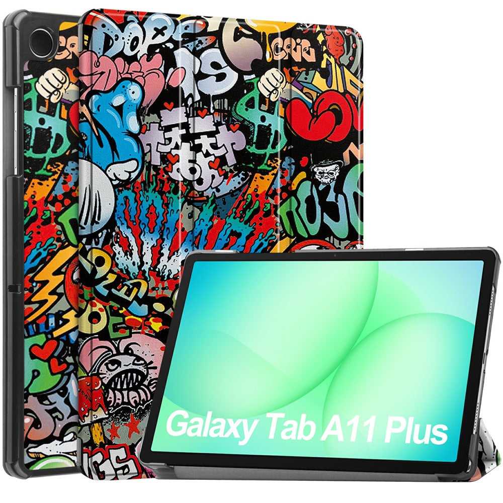 Hülle für Samsung Galaxy Tab A11+ / Tab A9+, Techsuit, FoldPro Urban Vibe, Mehrfarbig