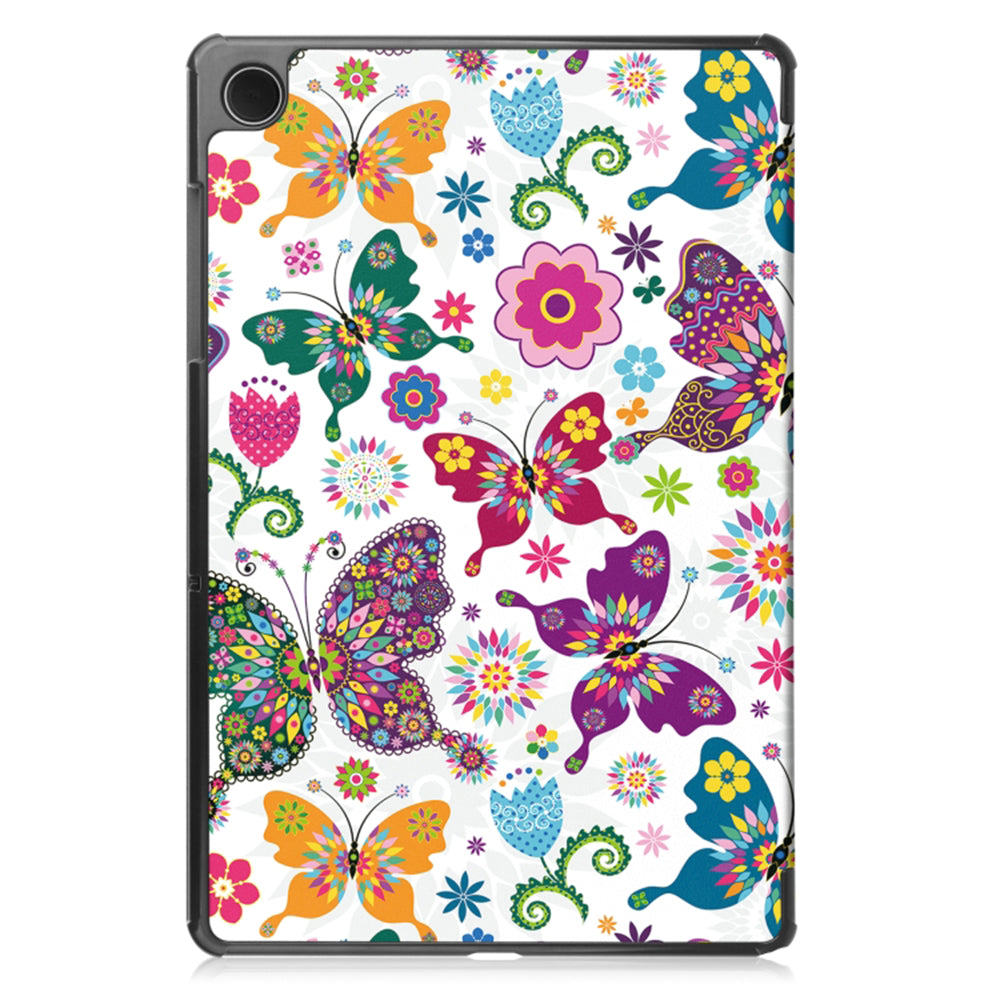 Hülle für Samsung Galaxy Tab A11 / Tab A9, Techsuit, FoldPro Butterfly Neues Modell, Mehrfarbig