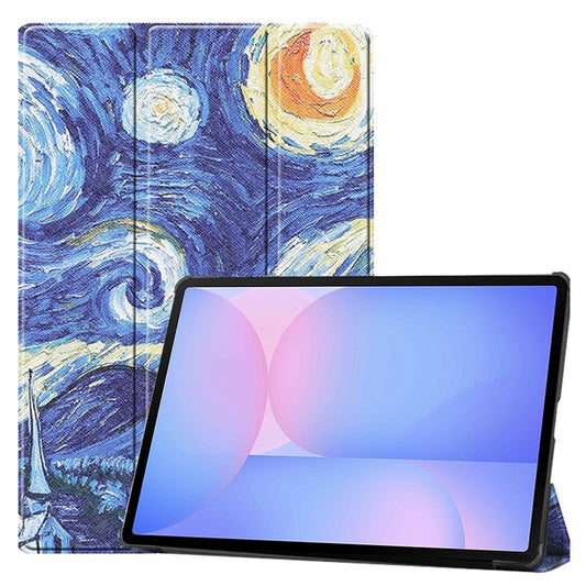 Hülle für Samsung Galaxy Tab S10 FE+, Techsuit, FoldPro Starry Night, Mehrfarbig